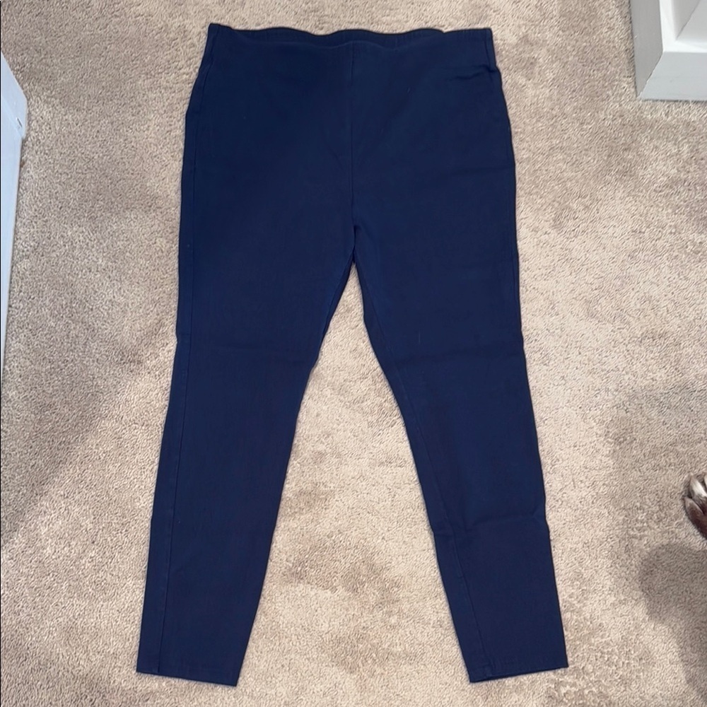 LC Lauren Conrad Blue Ankle Cropped Pants - Picture 1 of 5